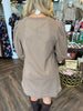 T-Shirt Pocket Dress: Mocha