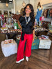 Chic Sleek Pleather Pants: Red