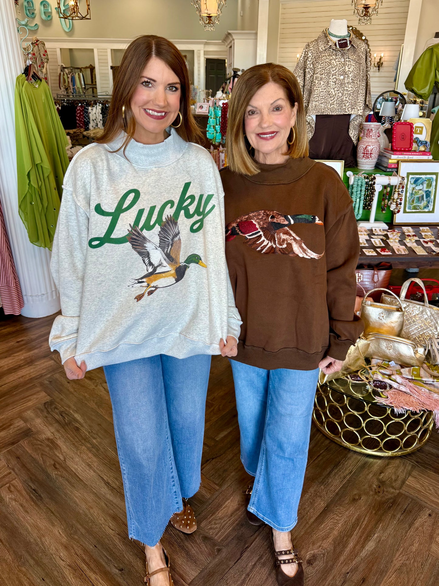 Reversable Lucky Duck Sweatshirt