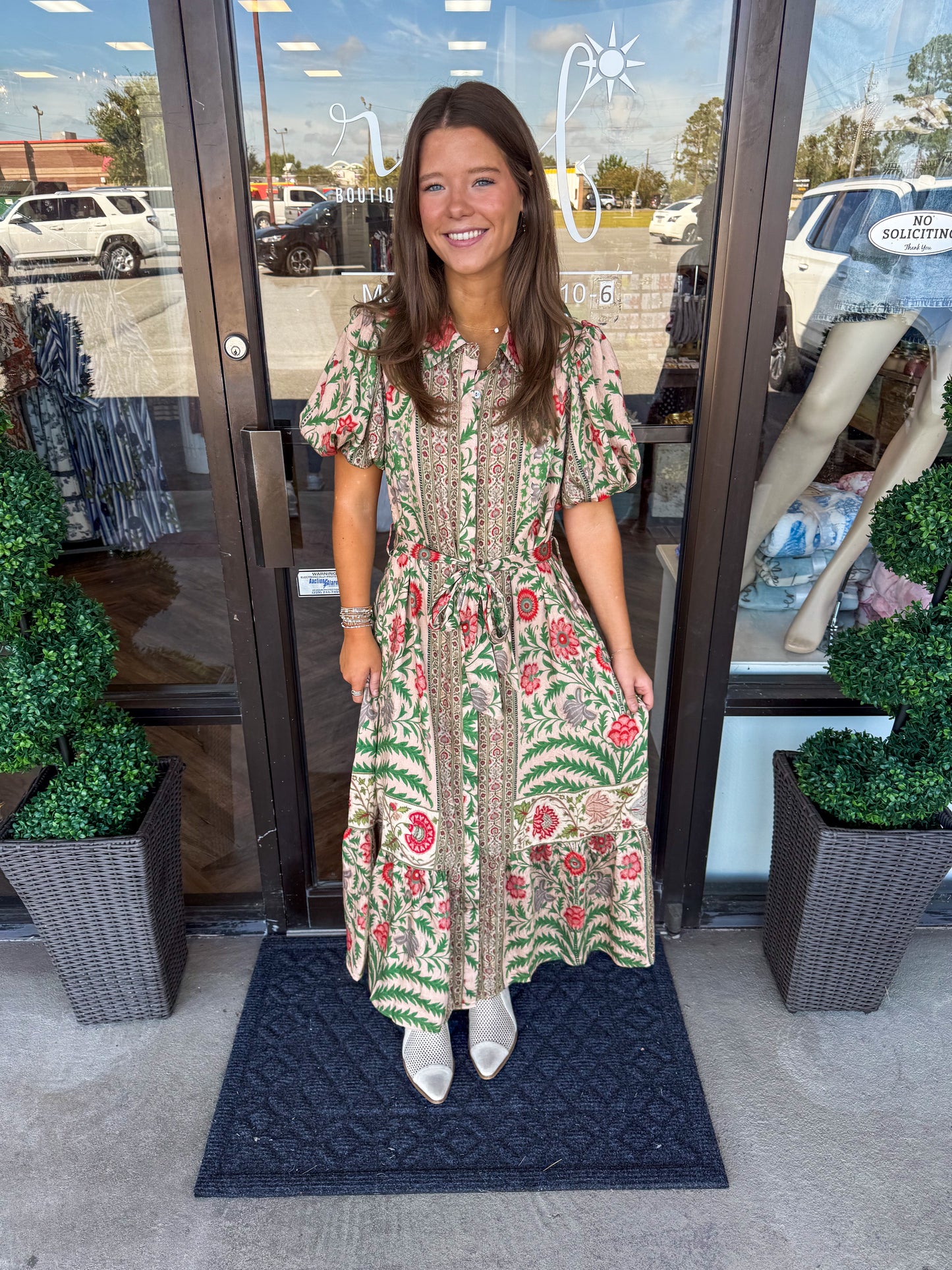 Floral Garden Midi Dress