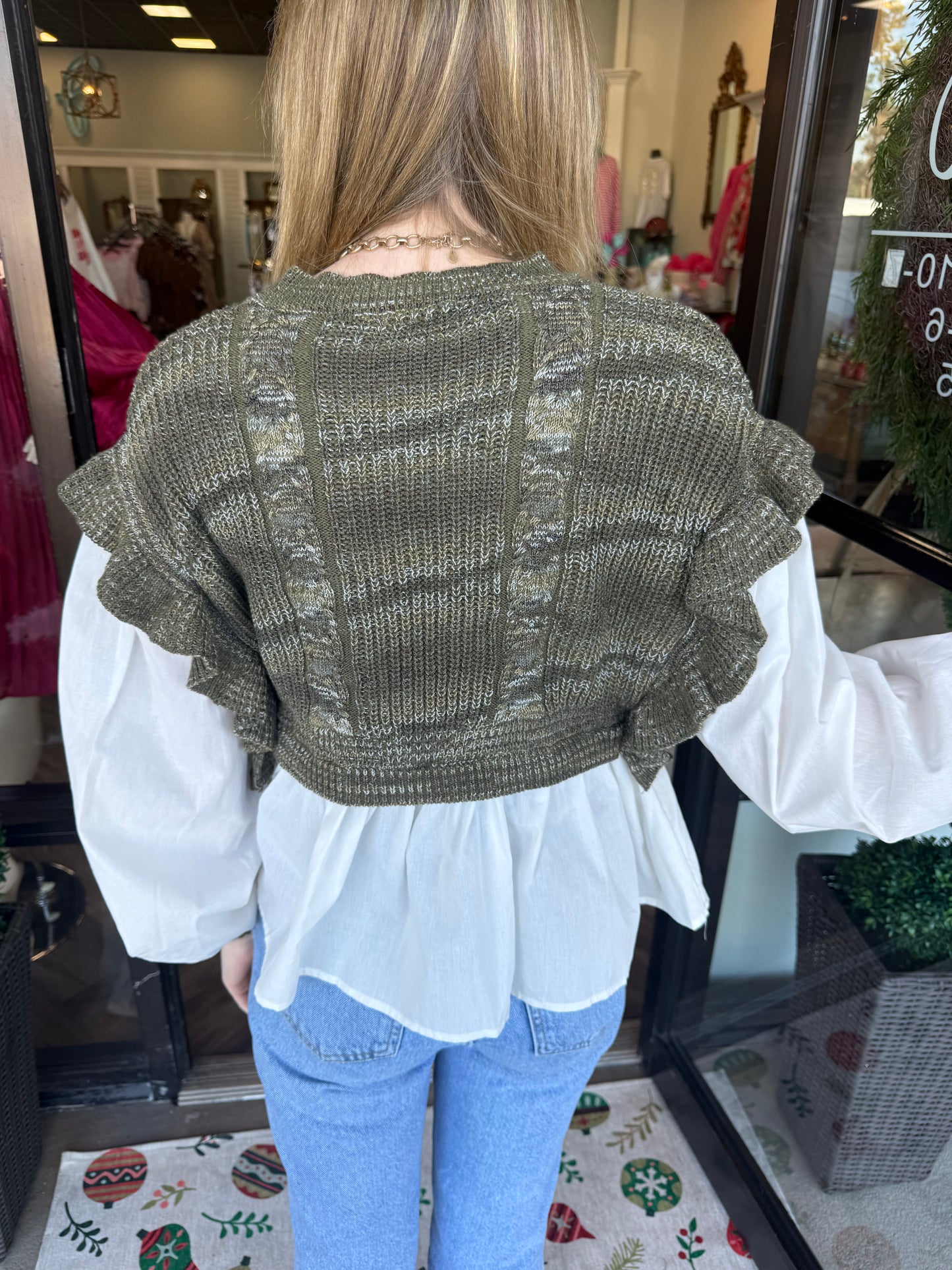 Layered Olive Top