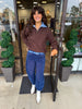 Corduroy Barrell Jeans: Navy