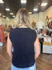 Anna Button Top: Black