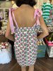 Floral Babydoll Dress: Pink