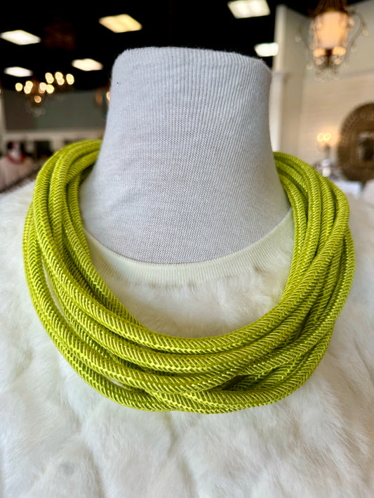 Rope Necklace: Citrus