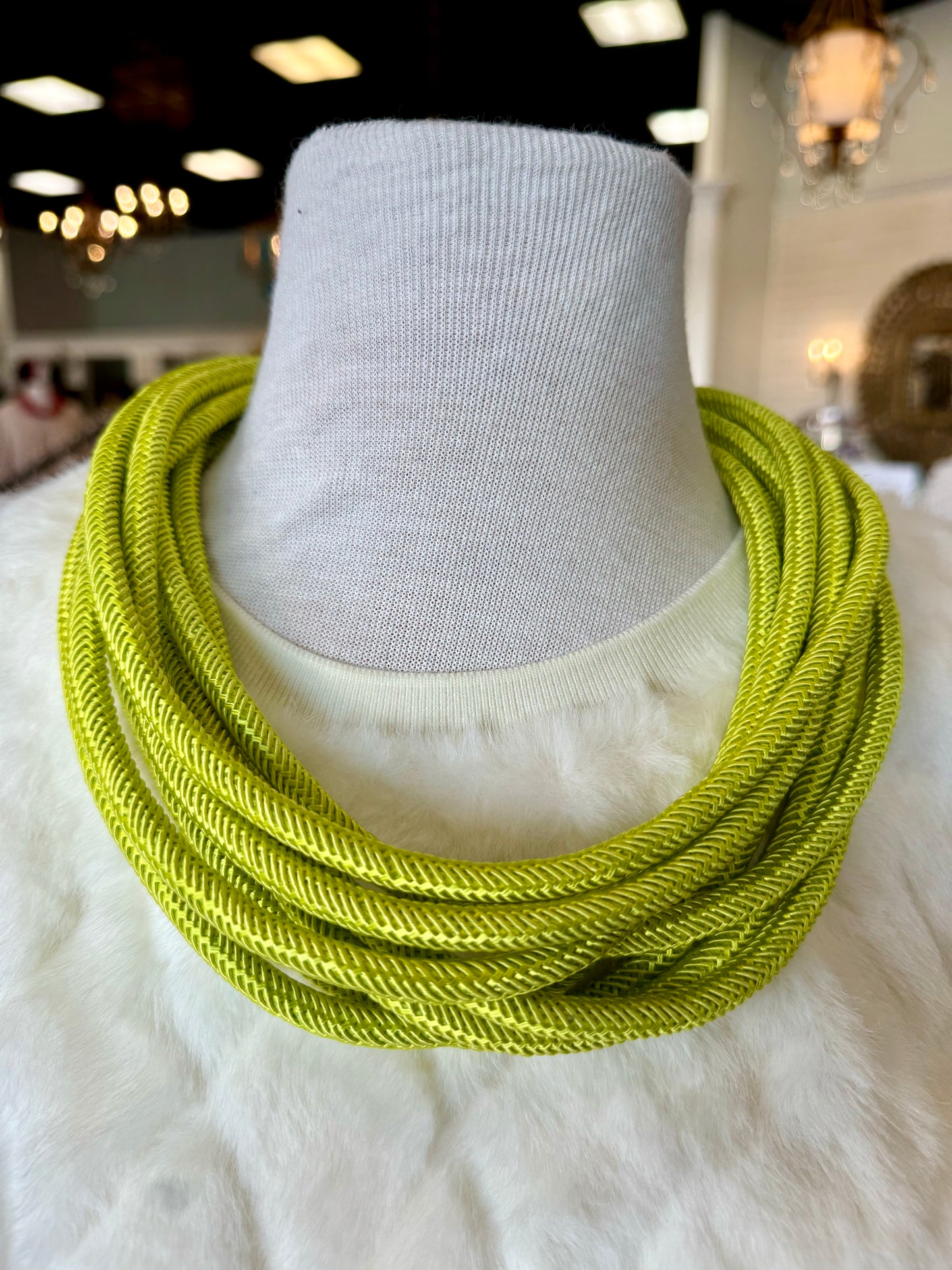 Rope Necklace: Citrus