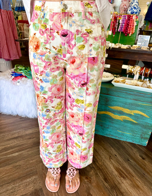 Vintage Floral Pants
