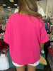 Sue Scuba Top: Hot Pink