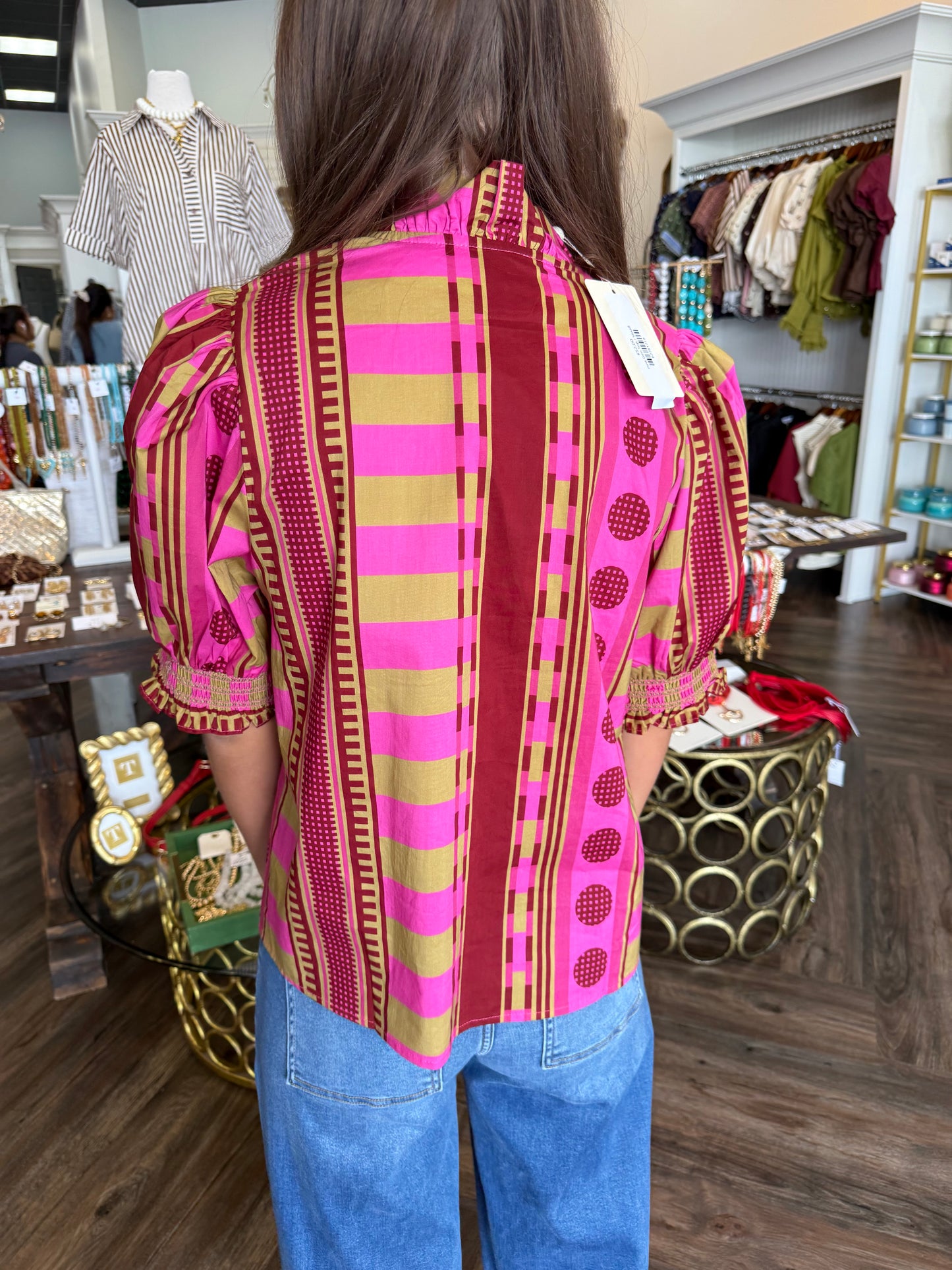 Pink Geo Top