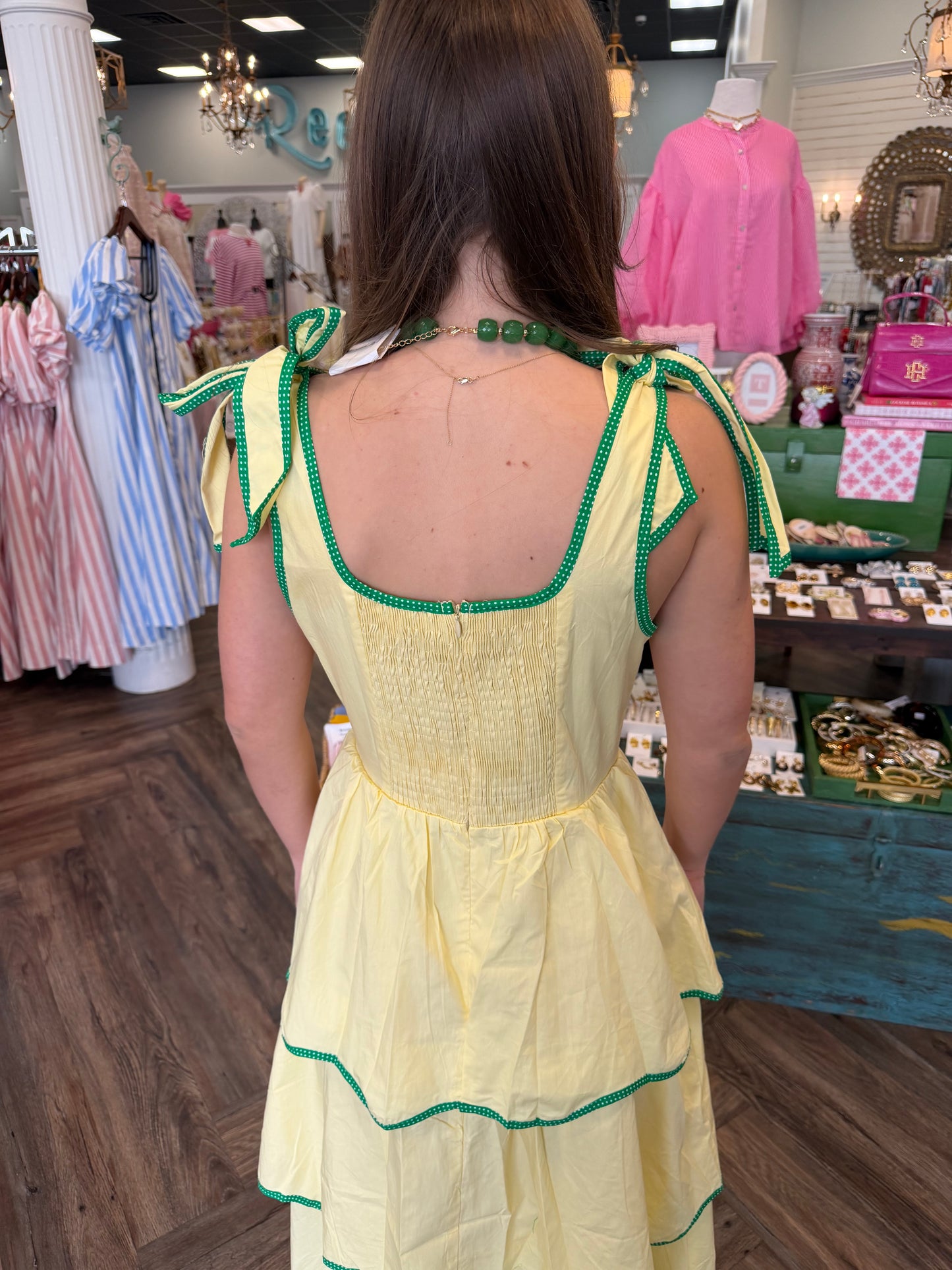 Lemon Meringue Midi Dress