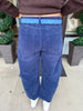Corduroy Barrell Jeans: Navy