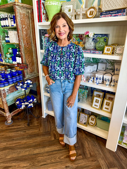 Mary Square Gossamer Wings Top