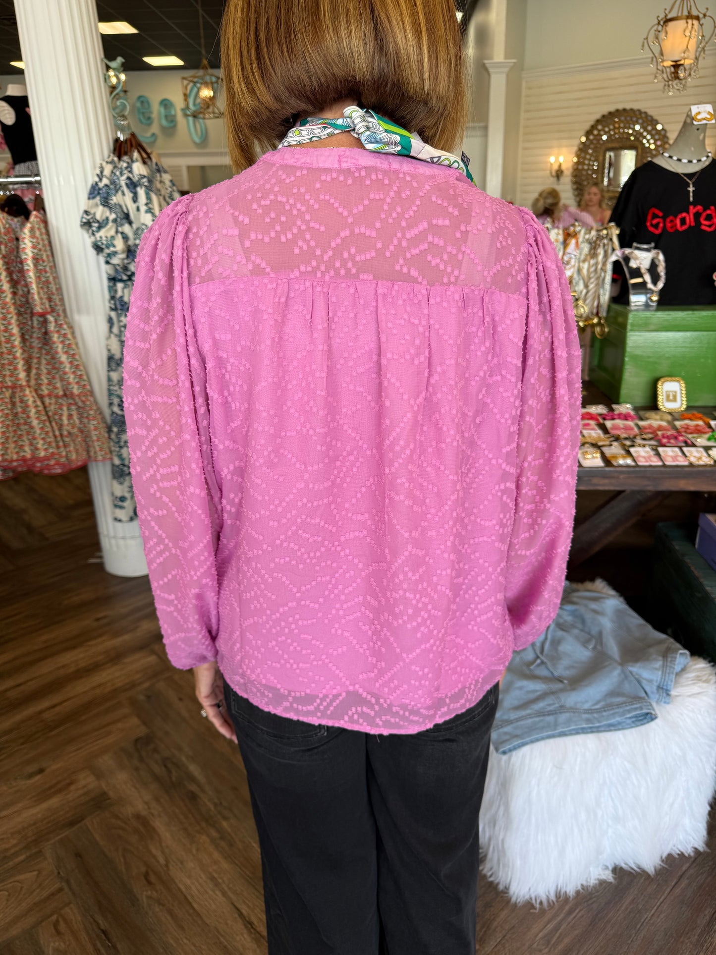 Mary Square Brianna Top: Purple