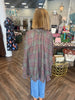 Autumn Plaid Poncho Top