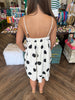 Mini Polka Dot Dress: Black