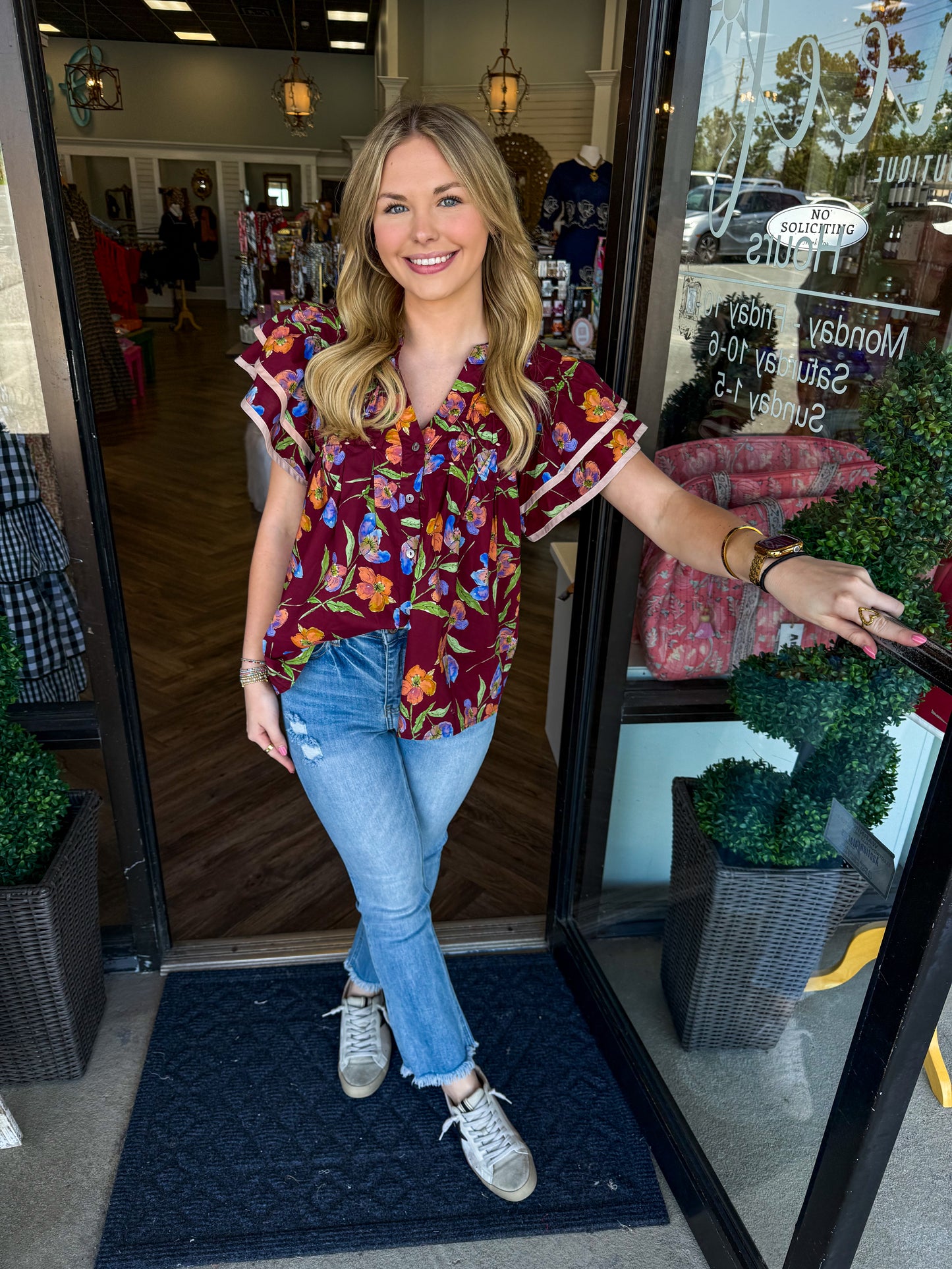 Colorful Flower Top