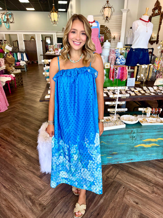 Eyelet Poppy Midi Dress