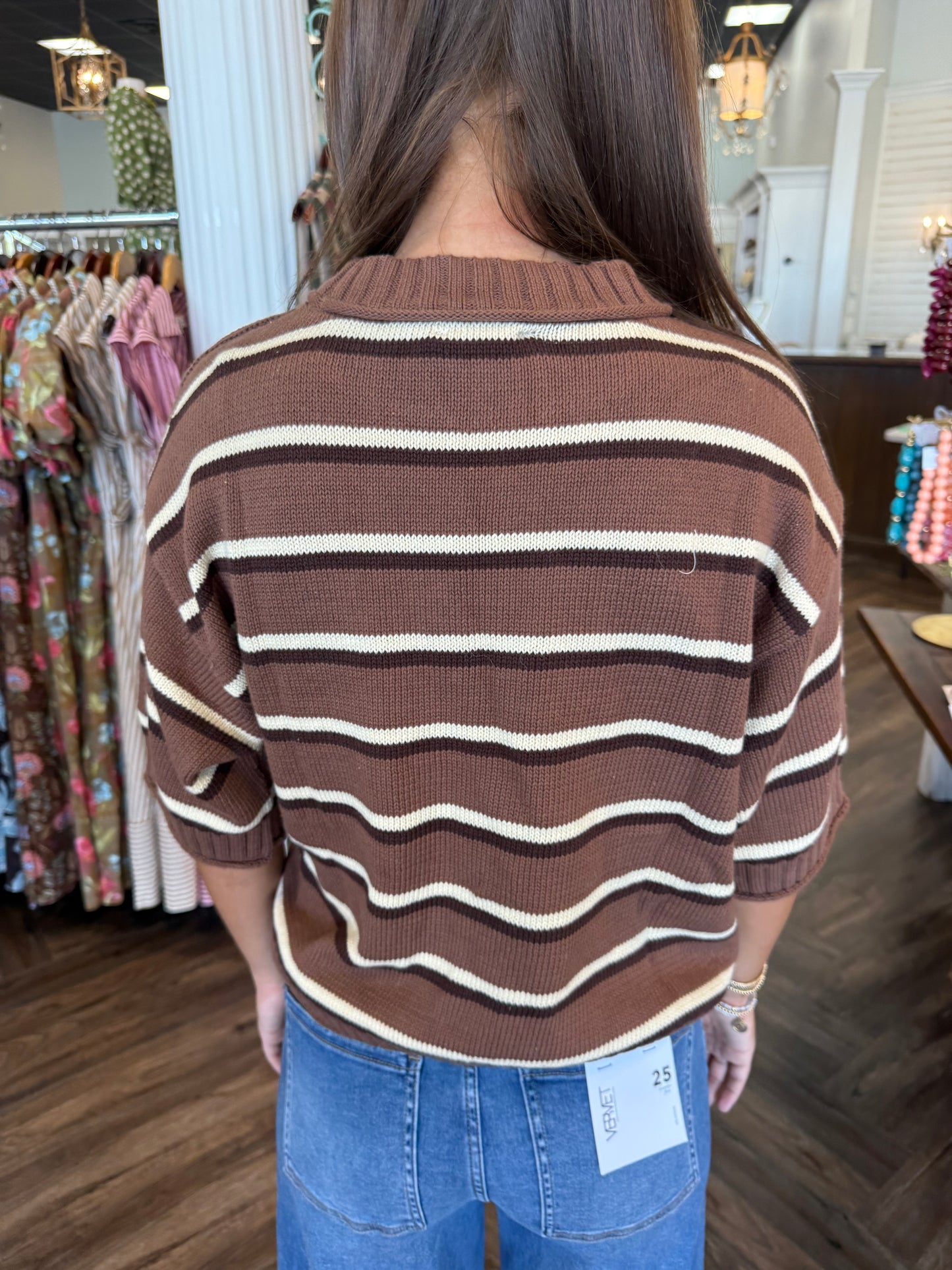 Chocolate Striped Sweater