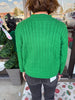 Holiday Green & Plaid Sweater