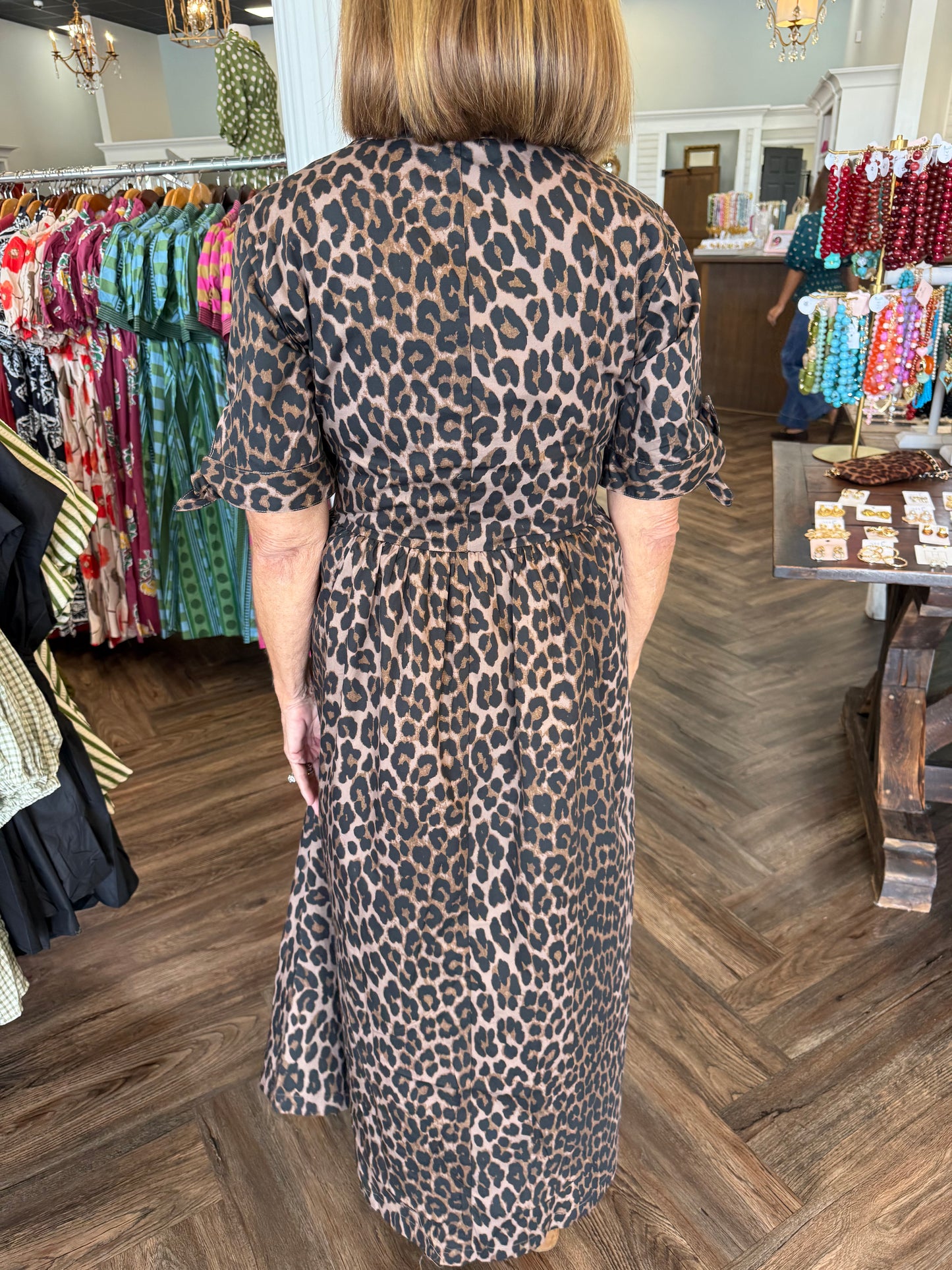Chason Cheetah Midi Dress