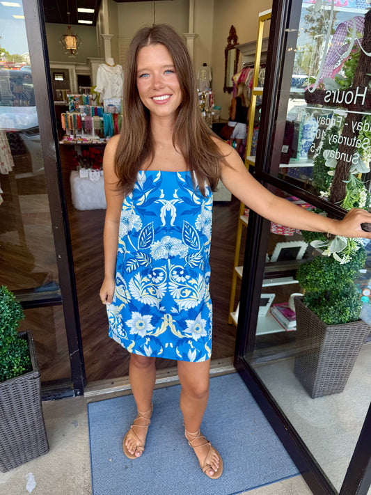 Design Blue Tank Dress