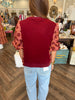 Chainlink Maroon Top