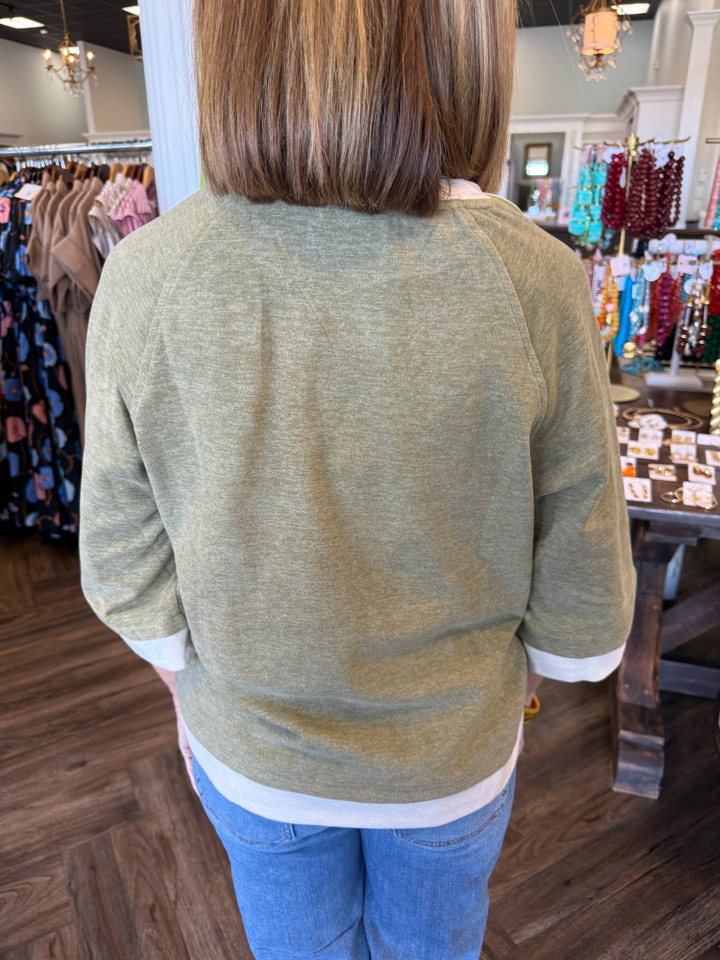 Olive Cozy Top
