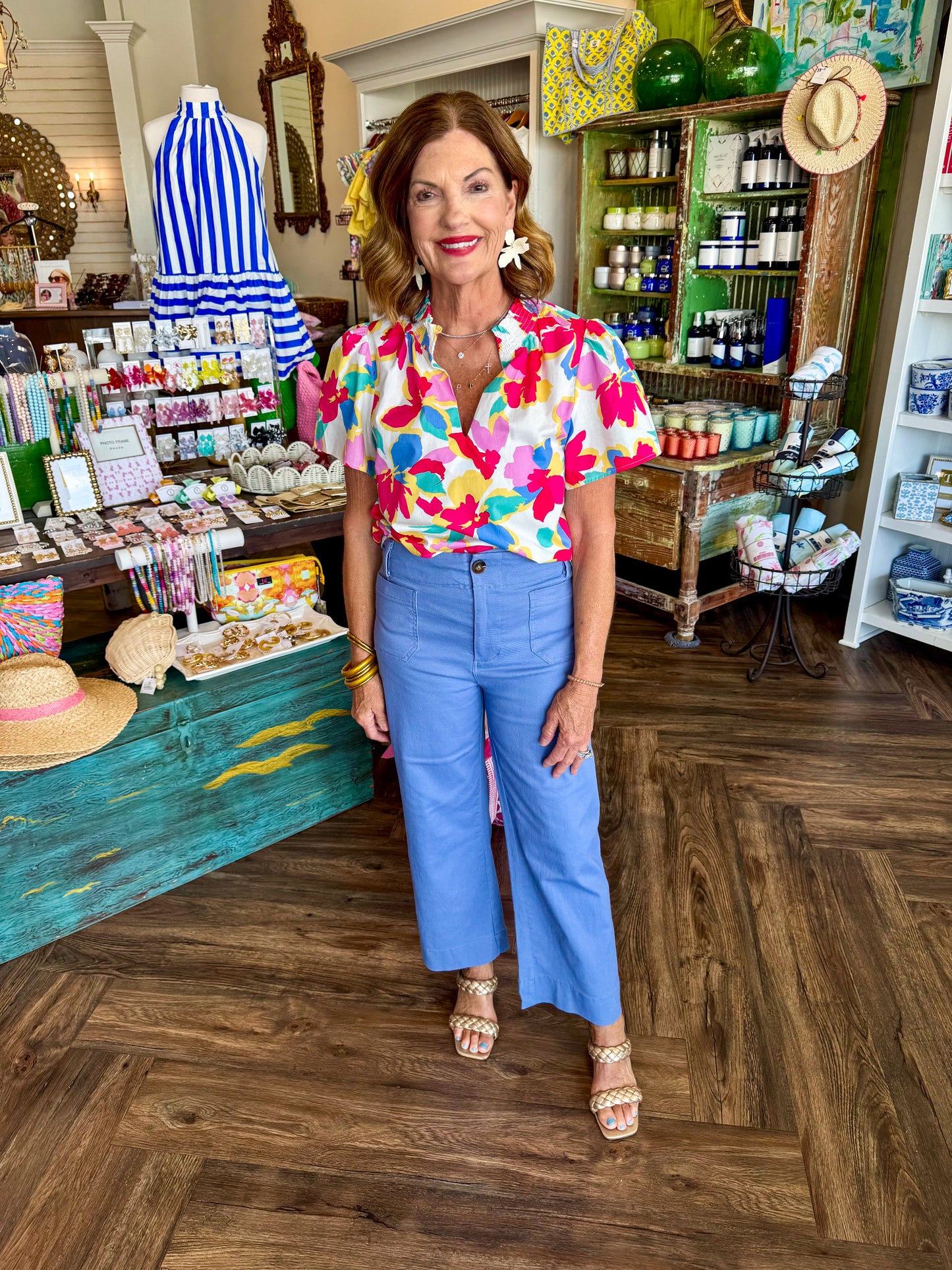 Floral Barcy Top