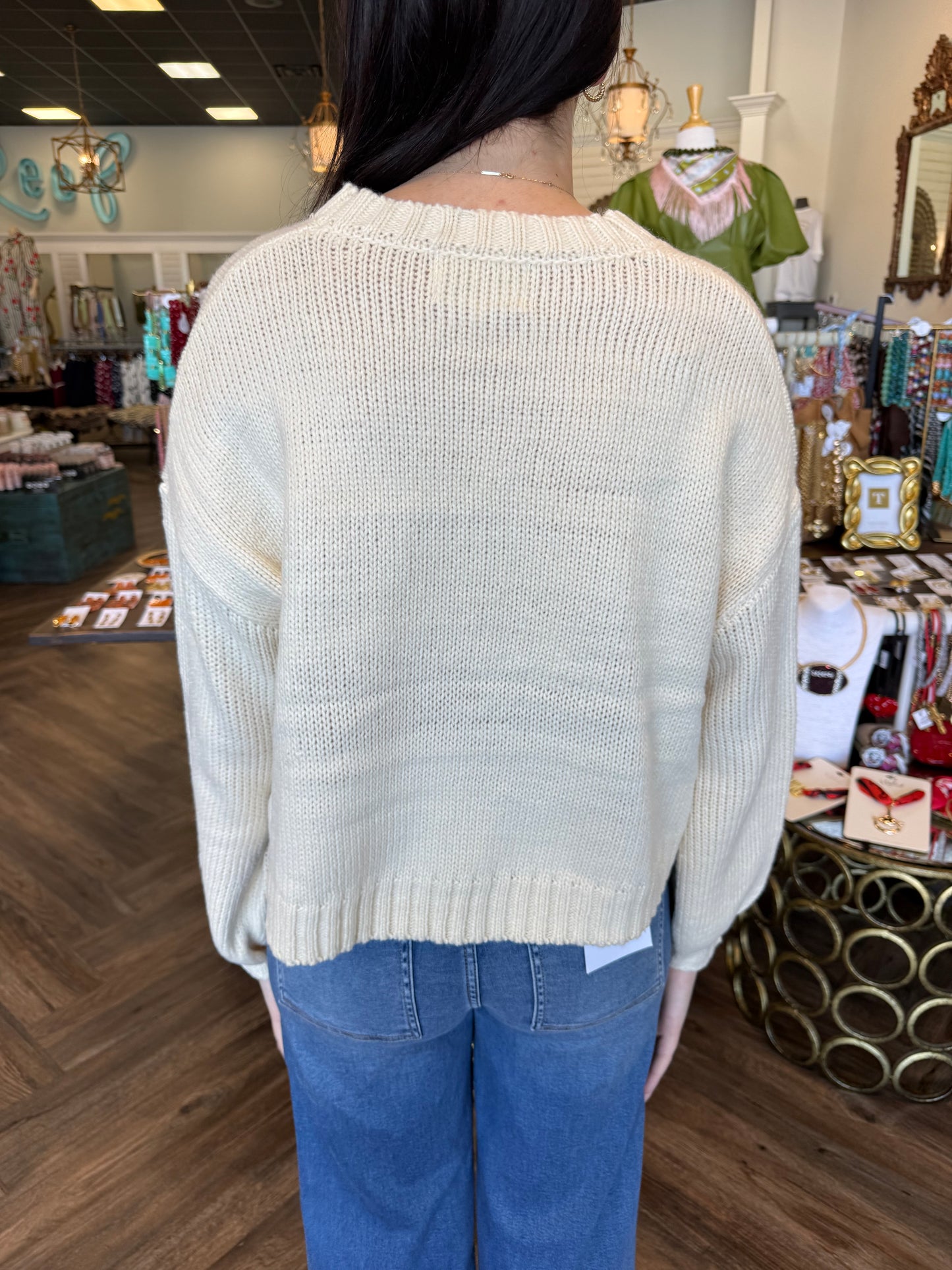 Fish Knit Chunky Sweater