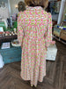 Mary Square Eleanor Dress: Wings Coral