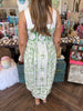 Hydrangea Sage Midi Dress