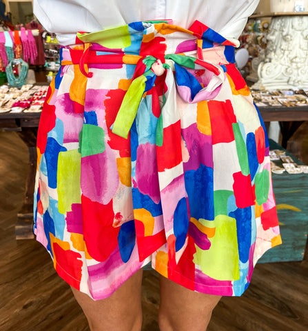 Colorful Splash Shorts