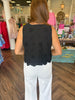 Eyelet Tank: Black