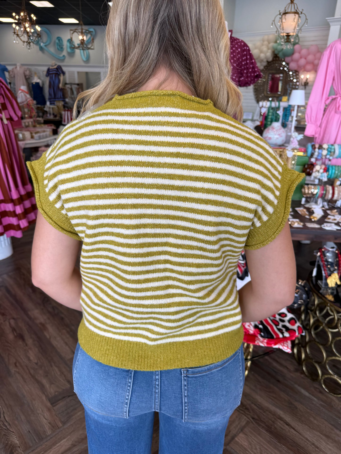 Martini Olive Sweater Top