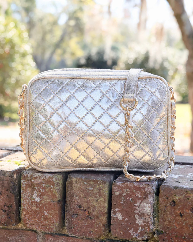 Caroline Hill Bryce Crossbody: Champagne Pop