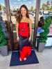 Rose Bud Silk Maxi Dress