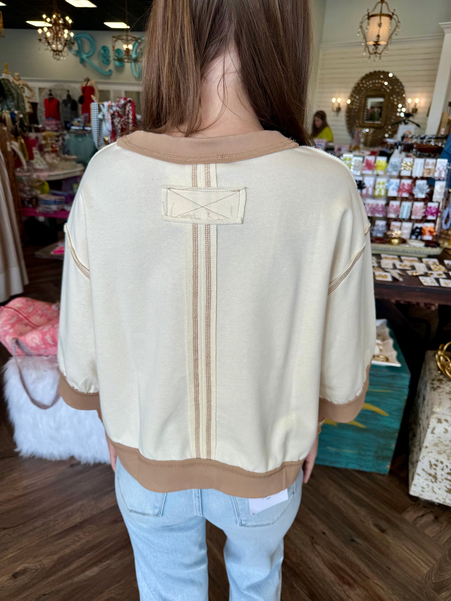 Neutral Girl Top