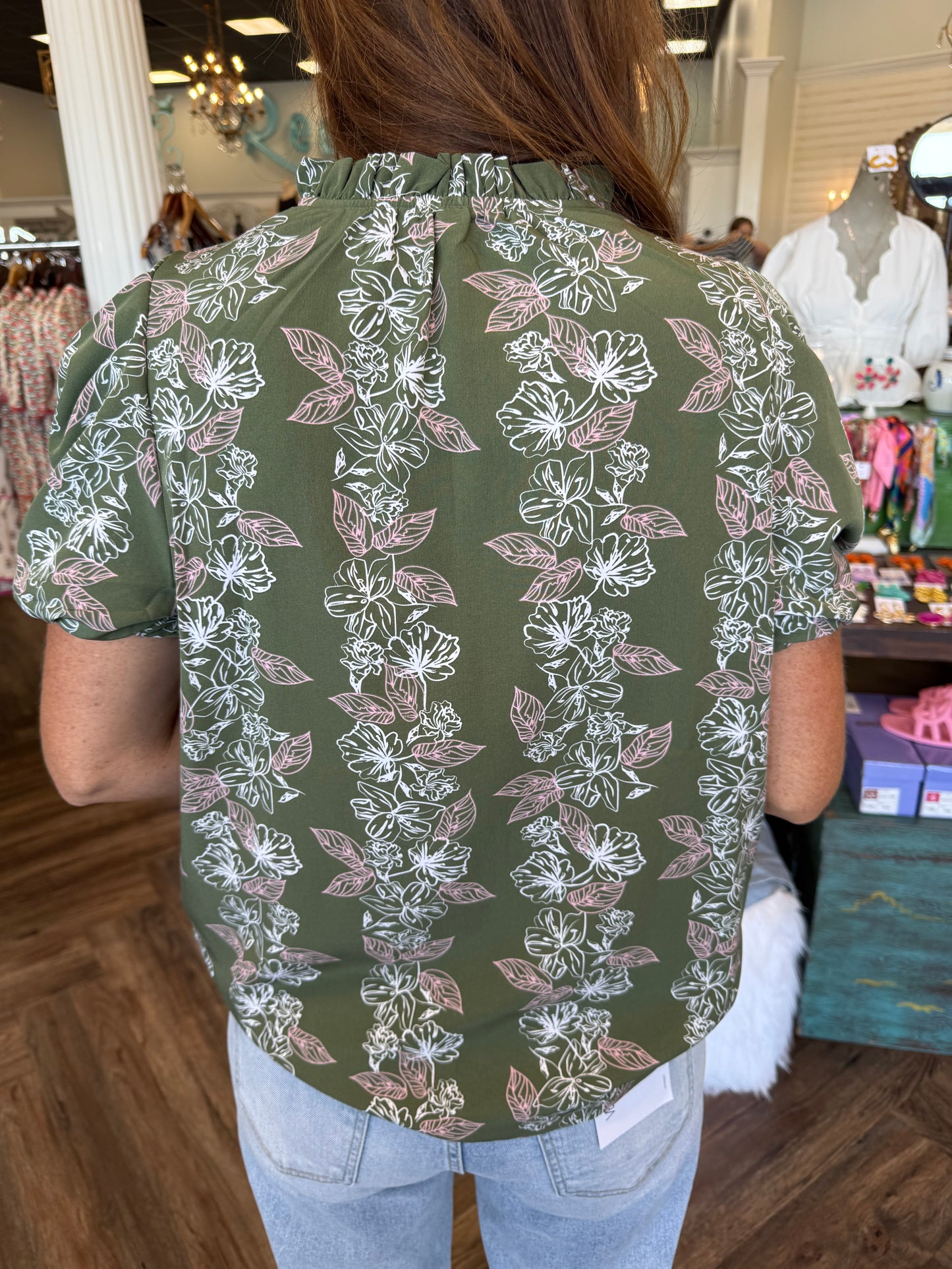 Mary Square Lainey Top: Secret Garden