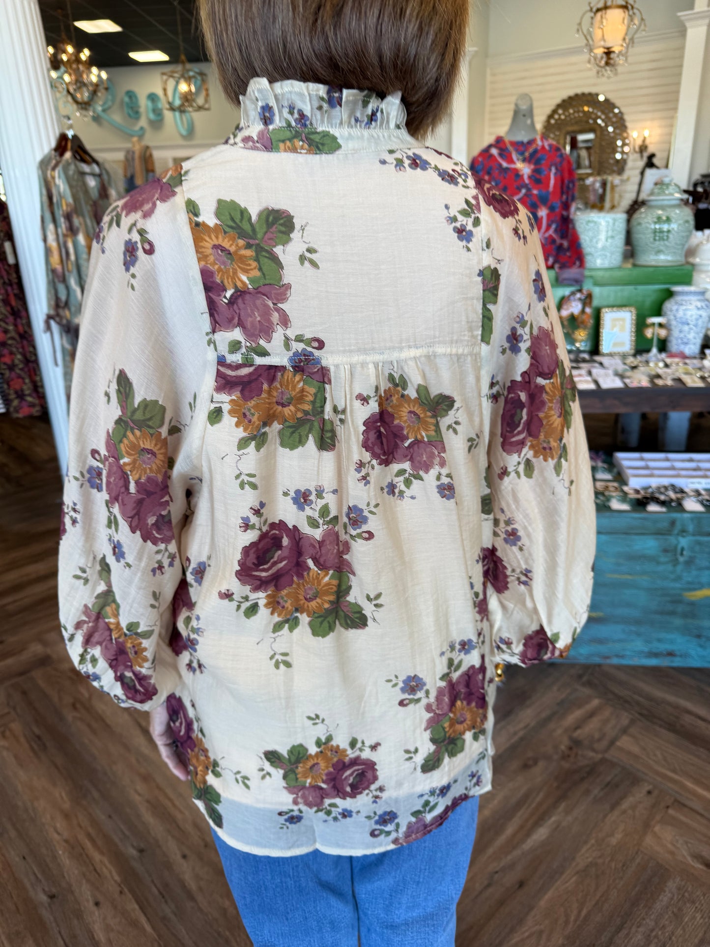 Rose Top: Cream