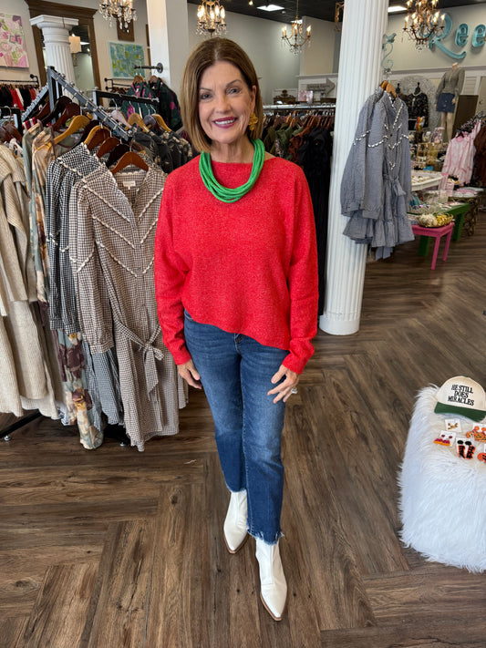 Greta Red Sweater