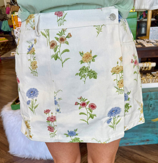 Dainty Flower Skort