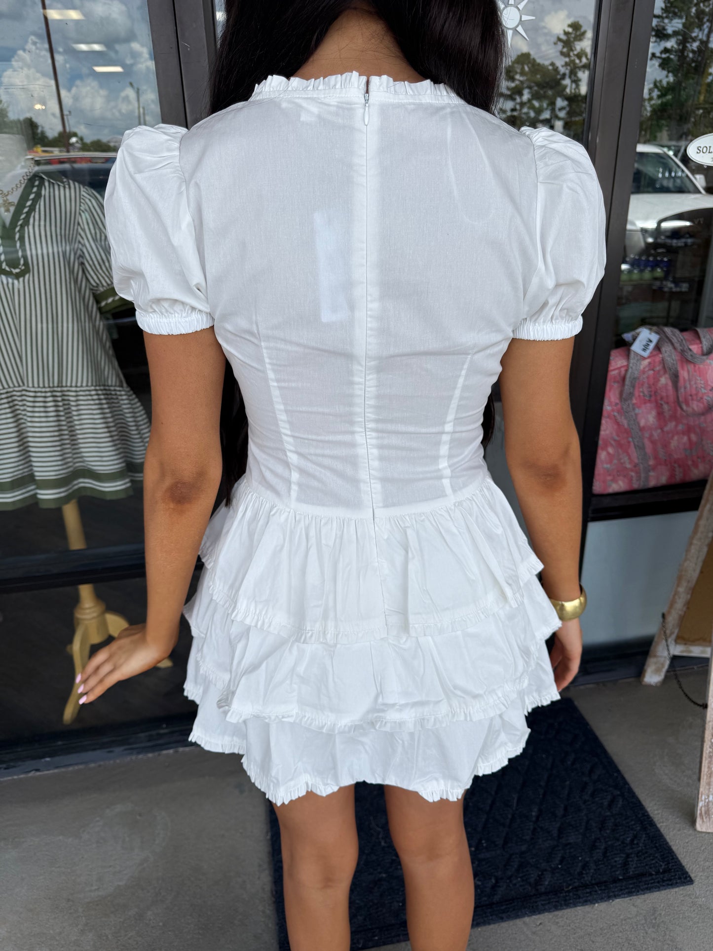 Caylie White Romper Dress