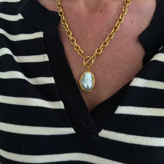 Chansutt Pearls: Drop Pearl Necklace