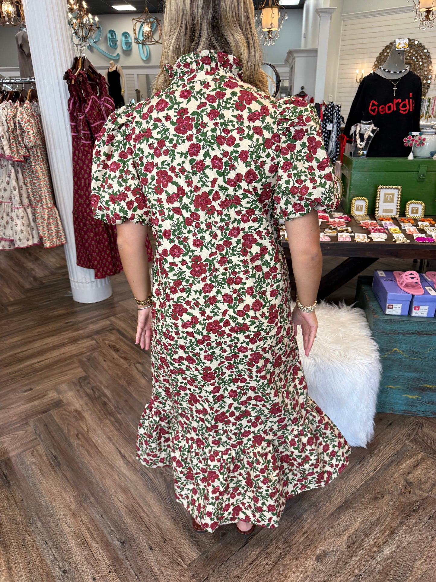 Vineyard Button Dress