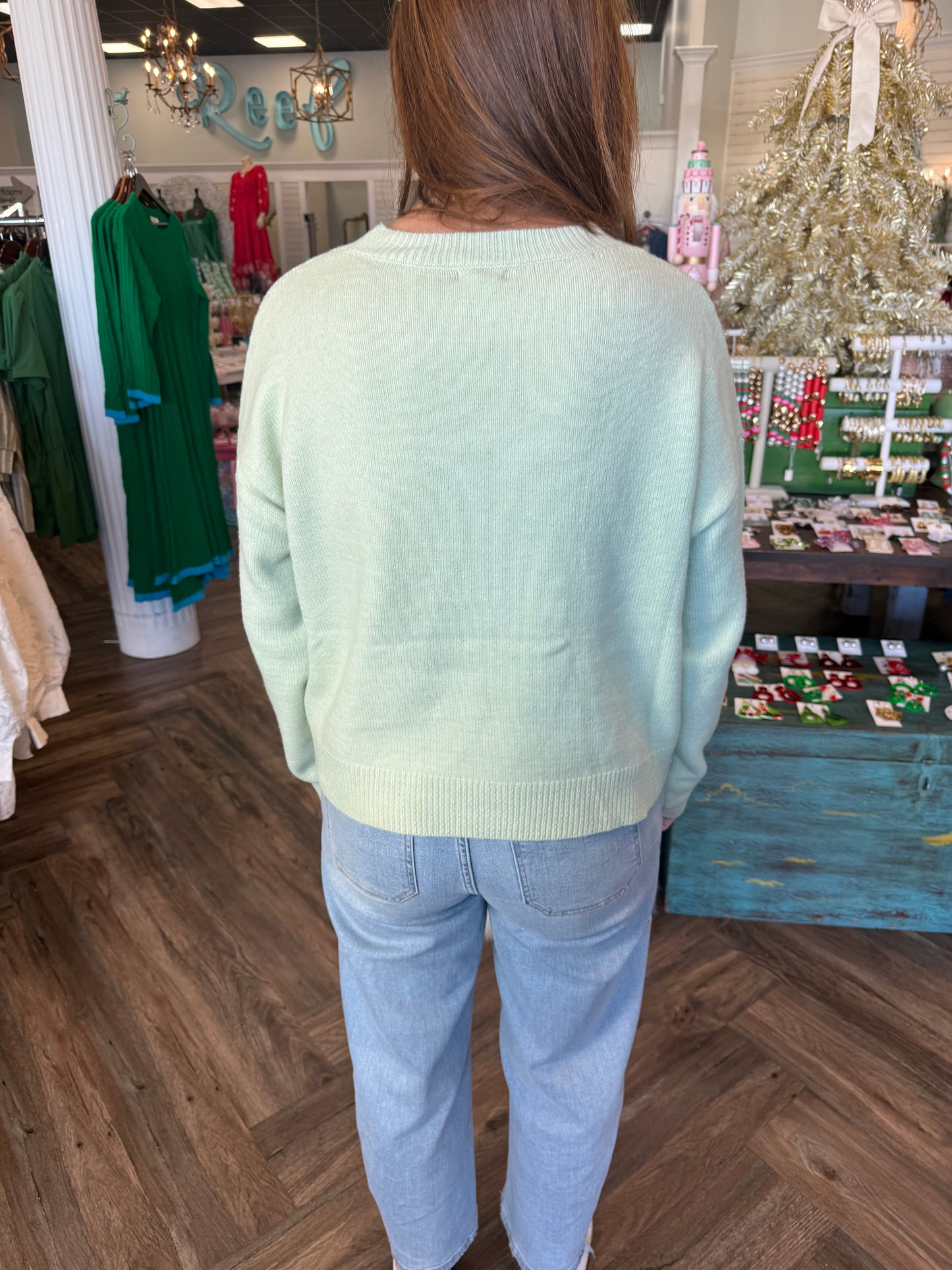 Flying Duck Sweater: Green