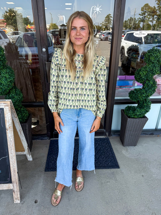 Butter Floral Top