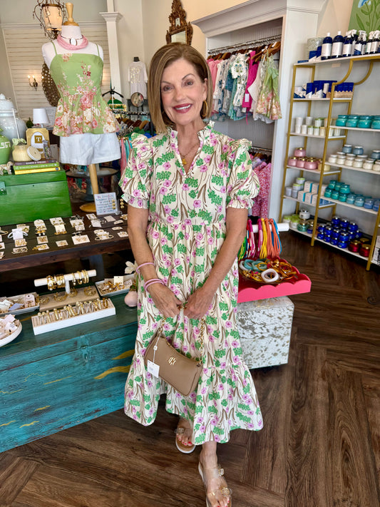 Jungle Print Midi Dress