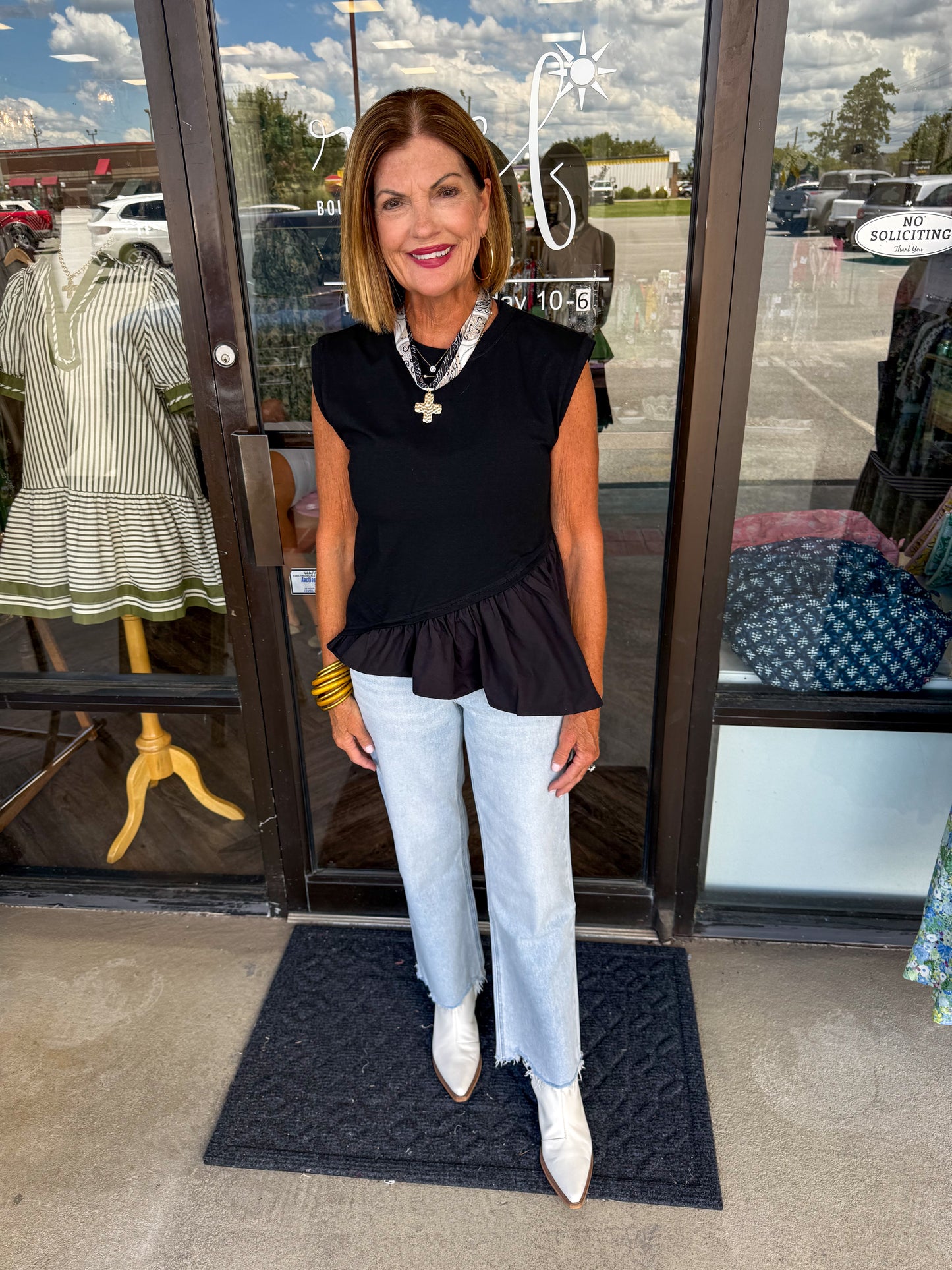 Asymmetrical Black Top