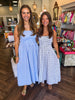 Gingham Smocked Maxi Dress