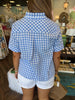 Blue Picnic Plaid Top